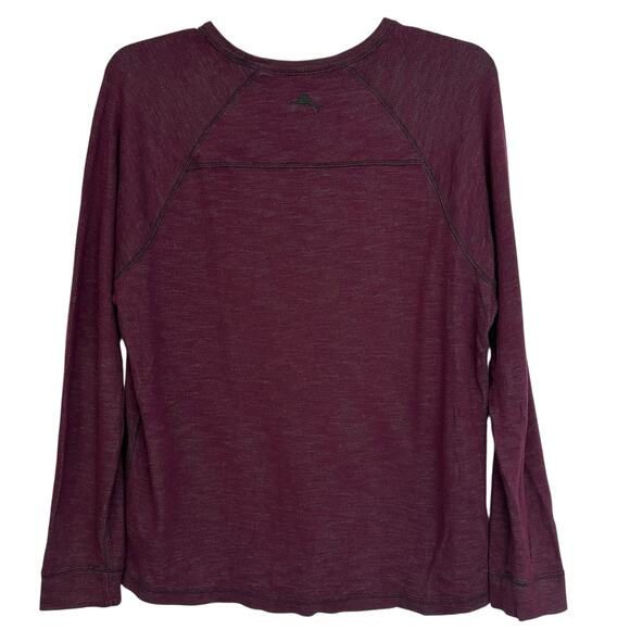 Tommy Bahama Duncan Deux Over Crew Reversible Sweater Maroon Size S - Picture 5 of 7